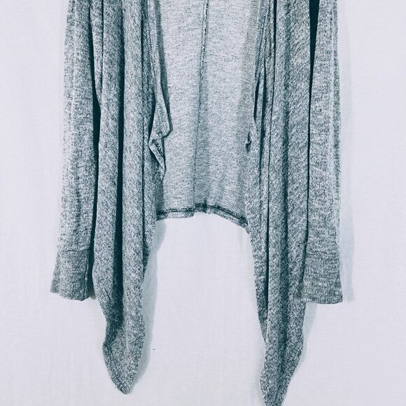 American Eagle Gray Waterfall Cardigan Sweater Size M - Picture 2 of 4